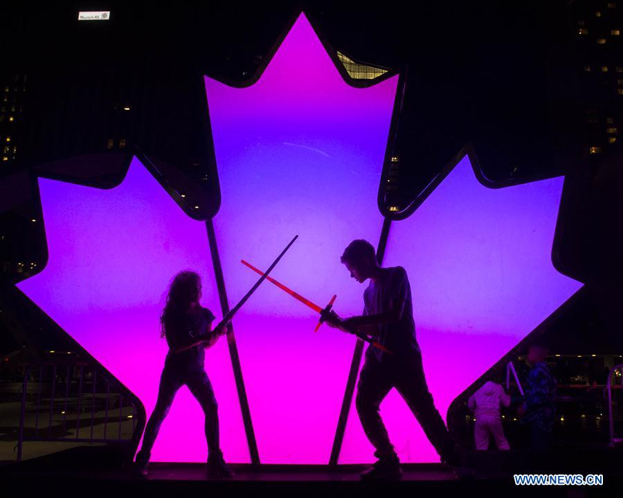 CANADA-TORONTO-GLOW SWORD BATTLE