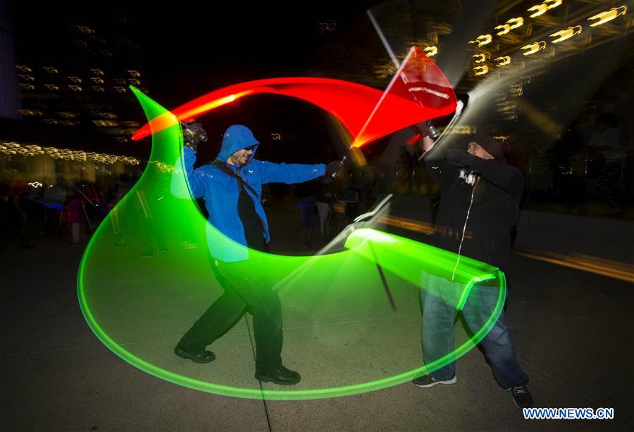 CANADA-TORONTO-GLOW SWORD BATTLE