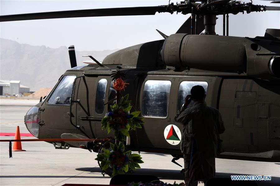 AFGHANISTAN-KANDAHAR-HANDOVER-BLACK HAWK HELICOPTER