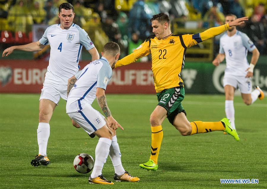(SP)LITHUANIA-VILNIUS-WORLD CUP QUALIFIER-LITHUANIA VS ENGLAND