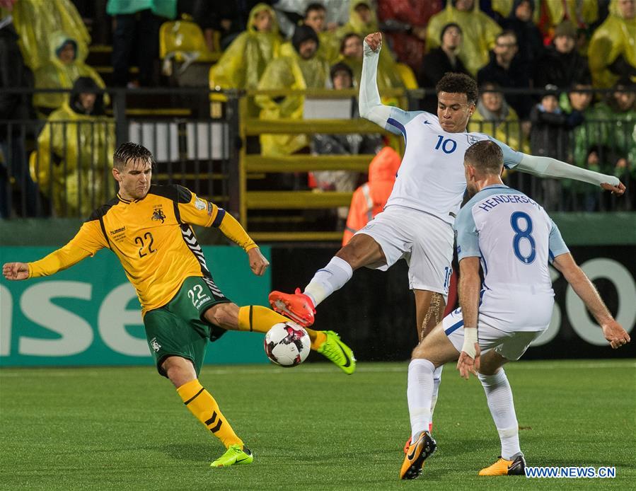 (SP)LITHUANIA-VILNIUS-WORLD CUP QUALIFIER-LITHUANIA VS ENGLAND