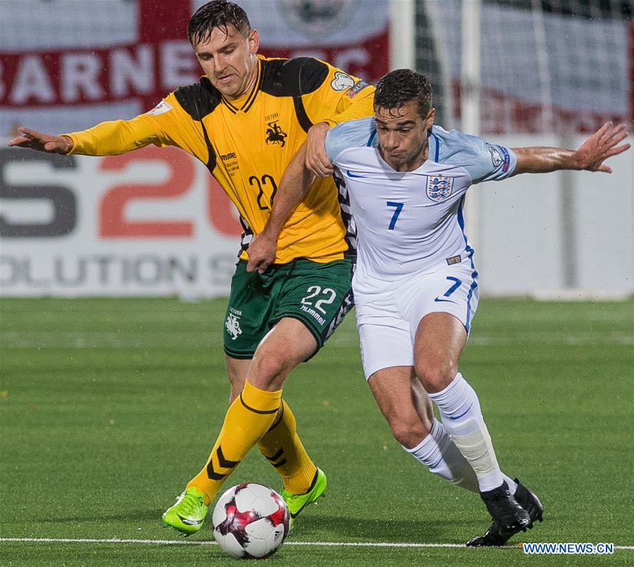 (SP)LITHUANIA-VILNIUS-WORLD CUP QUALIFIER-LITHUANIA VS ENGLAND