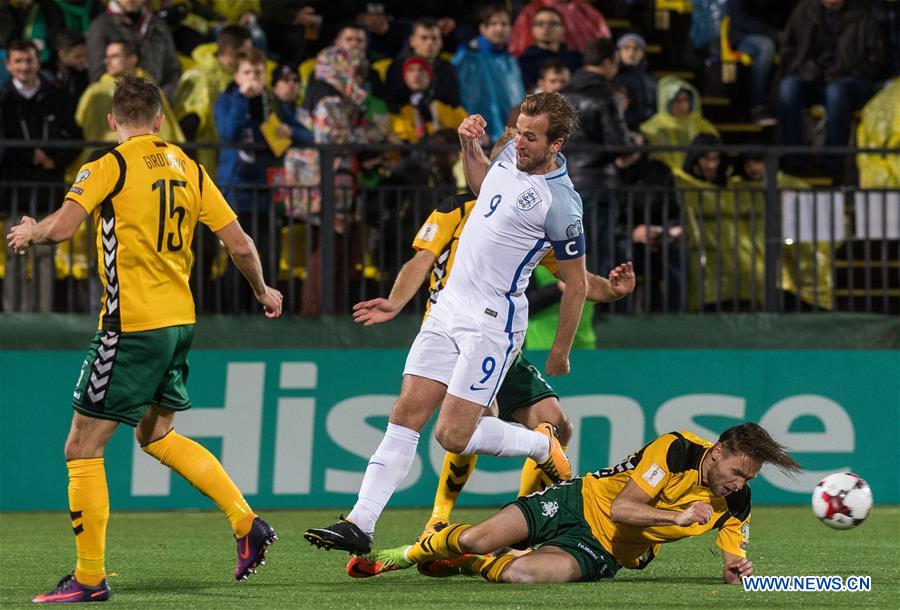 (SP)LITHUANIA-VILNIUS-WORLD CUP QUALIFIER-LITHUANIA VS ENGLAND