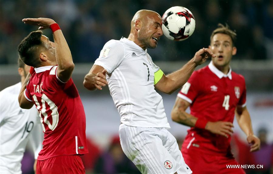 (SP)SERBIA-BELGRADE-FOOTBALL-WORLD CUP QUALIFIER-SERBIA VS GEORGIA