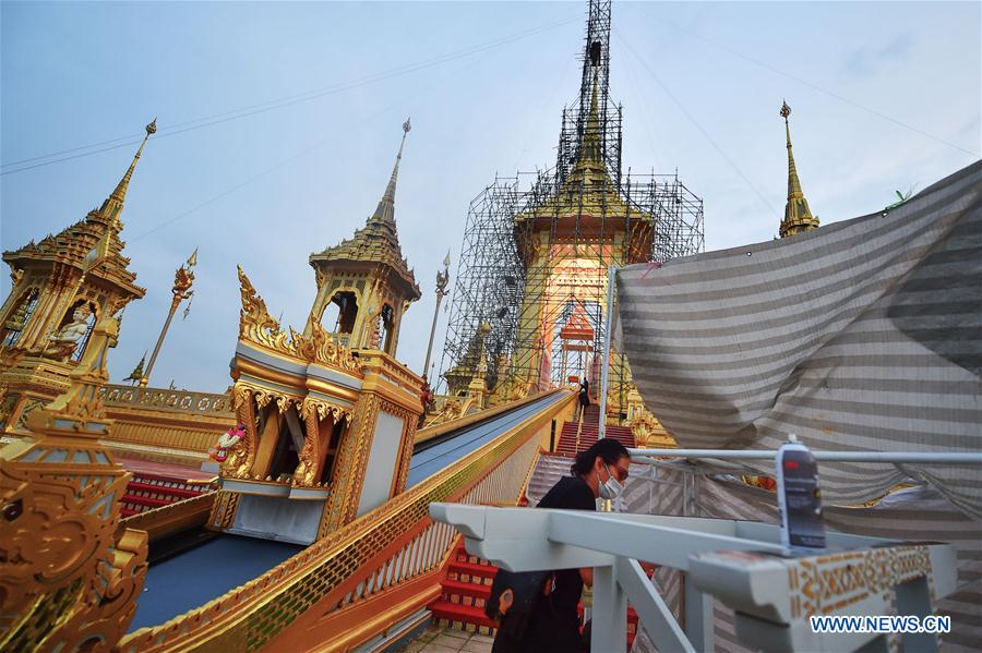 THAILAND-BANGKOK-KING-BHUMIBOL-CREMATORIUM-CONSTRUCTION