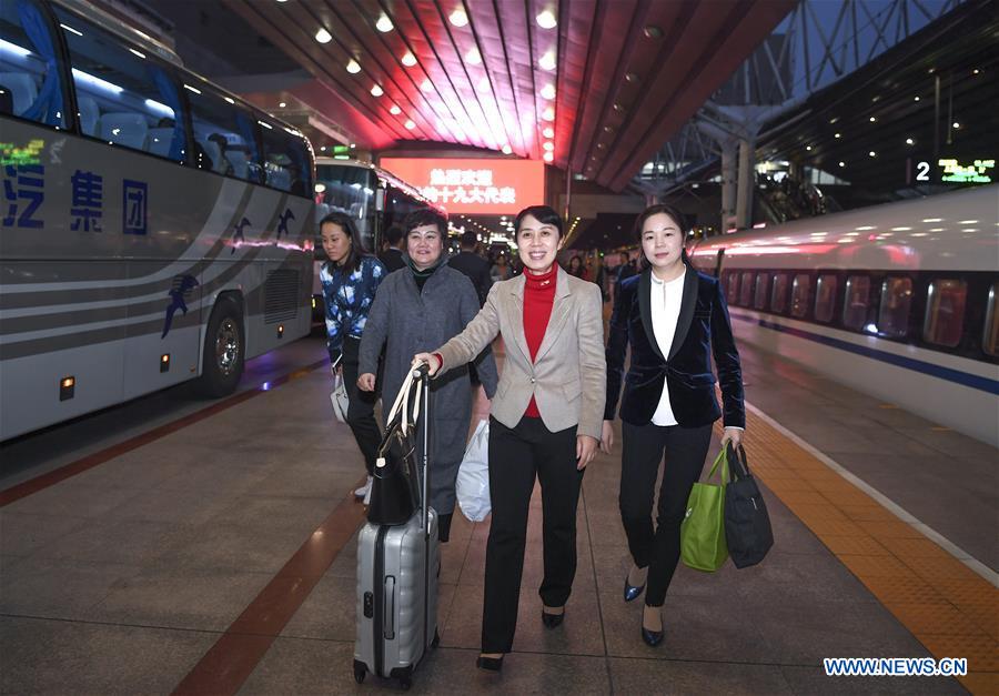 (CPC)CHINA-BEIJING-CPC NATIONAL CONGRESS-DELEGATES-ARRIVAL (CN)