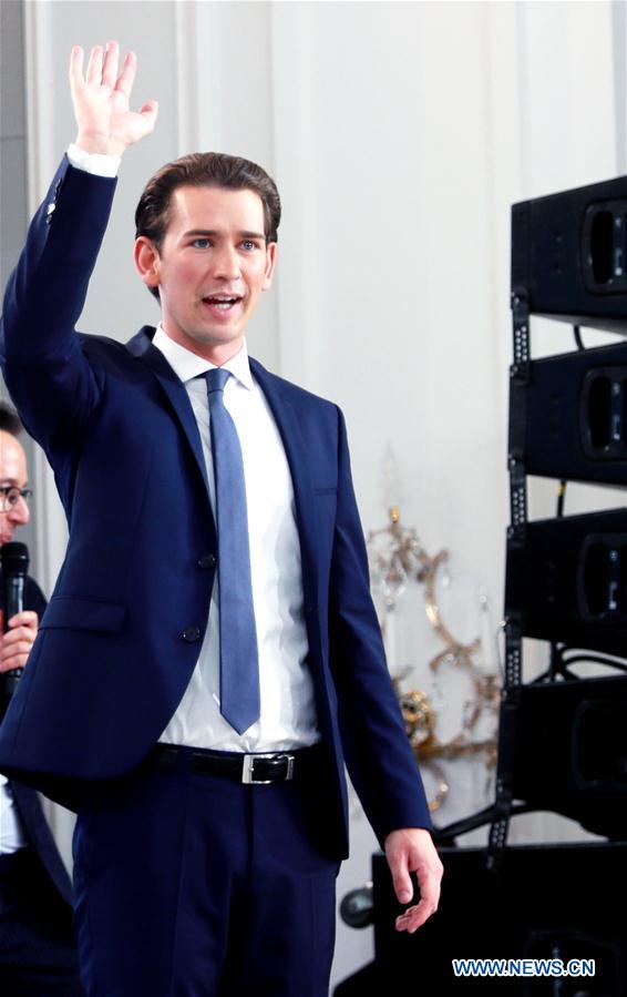 AUSTRIA-VIENNA-ELECTION-KURZ-CELEBRATION
