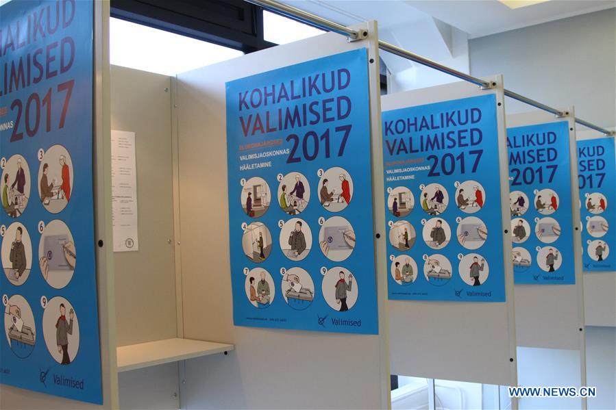 ESTONIA-TALLINN-ELECTIONS-VOTING