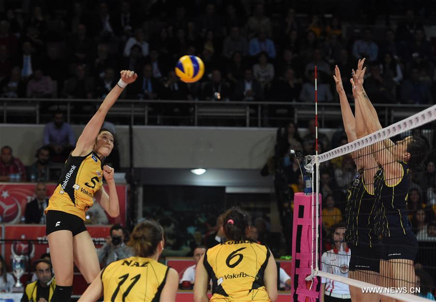 (SP)TURKEY-ANKARA-VOLLEYBALL-TURKISH SUPER CUP-VAKIFBANK VS FENERBAHCE