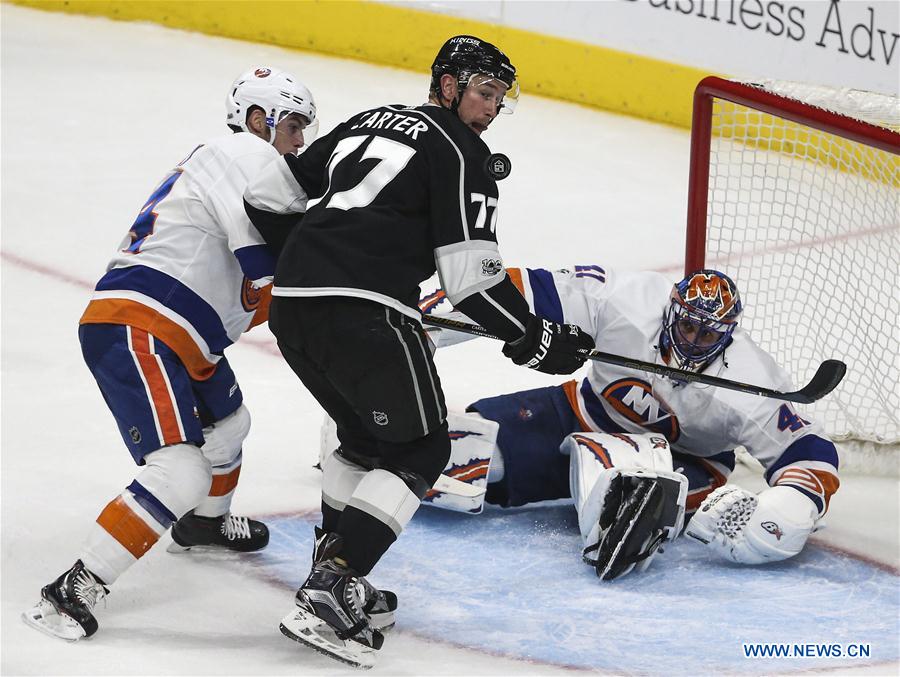 (SP)U.S.-LOS ANGELES-ICE HOCKEY-NHL-LA KINGS VS NY ISLANDERS