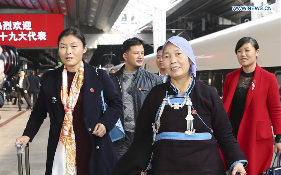 (CPC)CHINA-BEIJING-CPC NATIONAL CONGRESS-DELEGATES-ARRIVAL (CN) 
