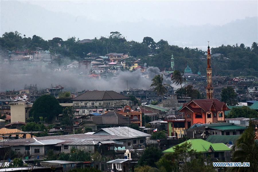 THE PHILIPPINES-MARAWI CITY-DAMAGED BUILDINGS