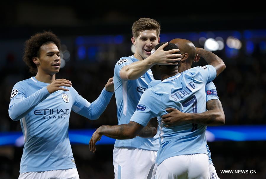 (SP)BRITAIN-MANCHESTER-SOCCER-UEFA CHAMPIONS LEAGUE-MANCHESTER CITY VS NAPOLI