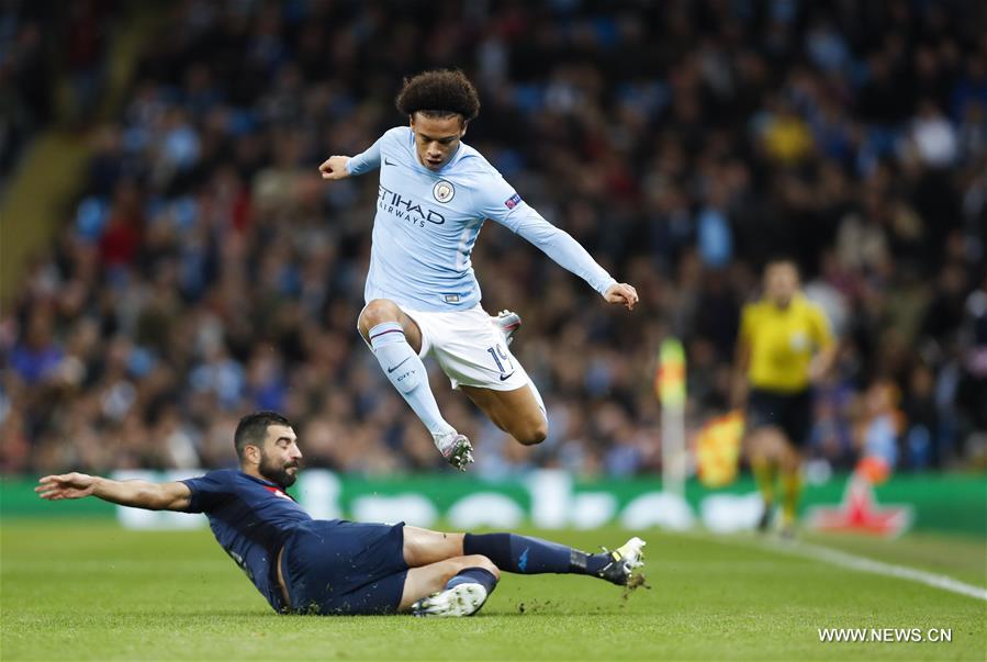 (SP)BRITAIN-MANCHESTER-SOCCER-UEFA CHAMPIONS LEAGUE-MANCHESTER CITY VS NAPOLI