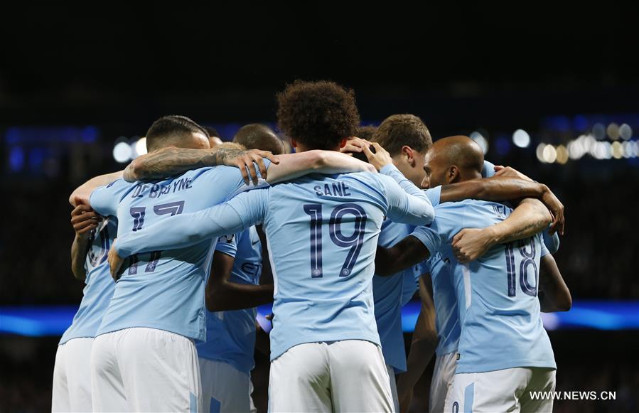 (SP)BRITAIN-MANCHESTER-SOCCER-UEFA CHAMPIONS LEAGUE-MANCHESTER CITY VS NAPOLI