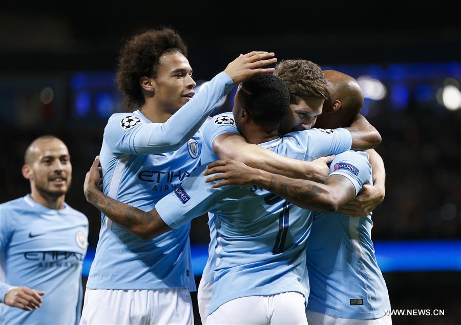 (SP)BRITAIN-MANCHESTER-SOCCER-UEFA CHAMPIONS LEAGUE-MANCHESTER CITY VS NAPOLI