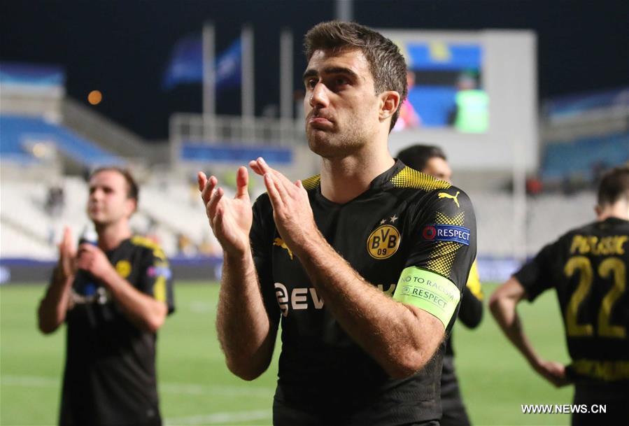 (SP)CYPRUS-NICOSIA-SOCCER-UEFA CHAMPIONS LEAGUE-BORTMUND VS APOEL 