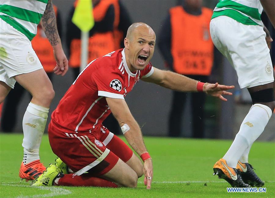 (SP)GERMANY-MUNICH-SOCCER-UEFA CHAMPIONS LEAGUE-BAYERN MUNICH VS CELTIC