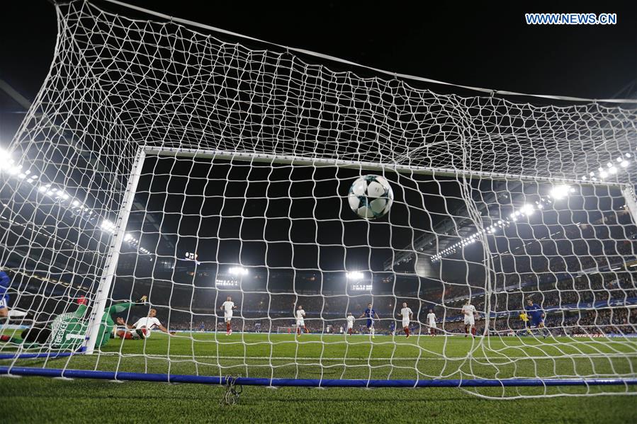 (SP)BRITAIN-LONDON-FOOTBALL-UEFA CHAMPIONS LEAGUE-CHELSEA VS ROMA