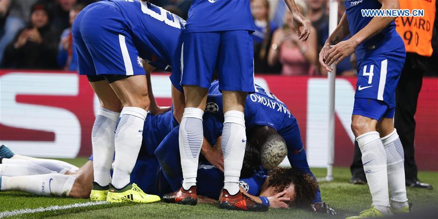 (SP)BRITAIN-LONDON-FOOTBALL-UEFA CHAMPIONS LEAGUE-CHELSEA VS ROMA