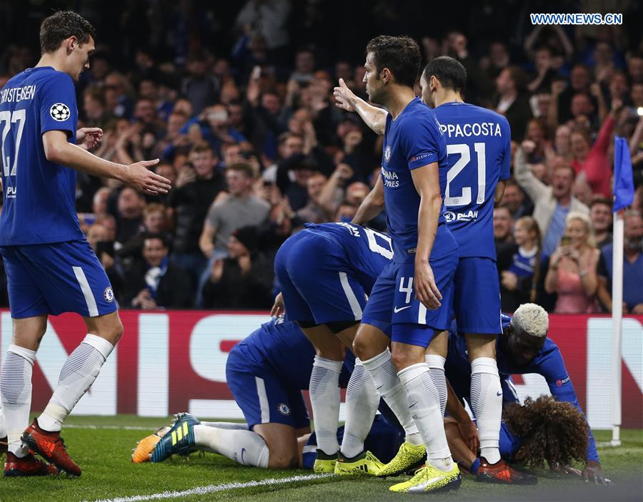 (SP)BRITAIN-LONDON-FOOTBALL-UEFA CHAMPIONS LEAGUE-CHELSEA VS ROMA