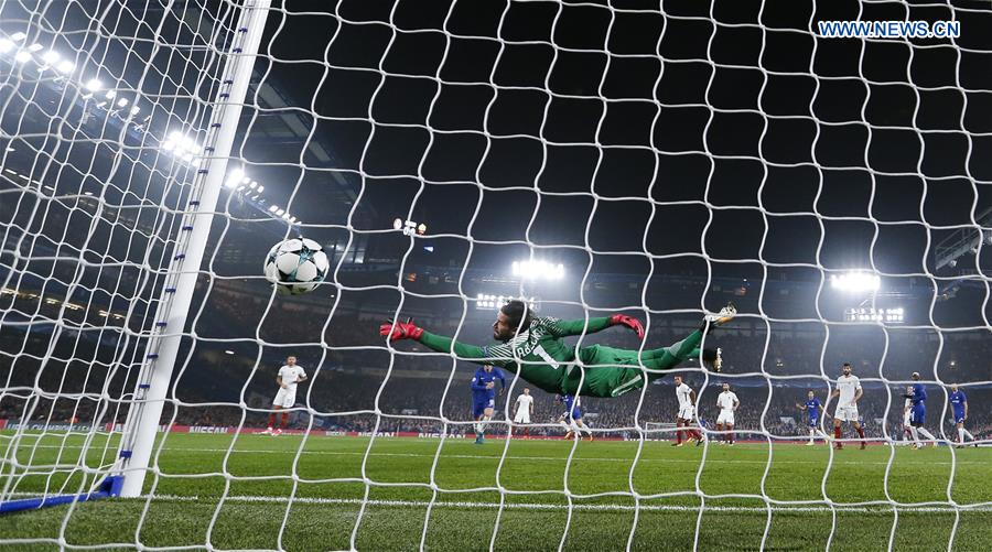 (SP)BRITAIN-LONDON-FOOTBALL-UEFA CHAMPIONS LEAGUE-CHELSEA VS ROMA