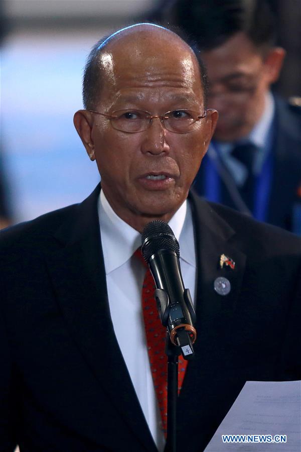 PHILIPPINES-CLARK-DEFENSE SECRETARY-ANNOUNCEMENT