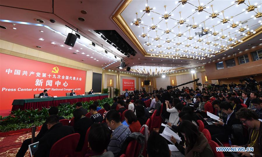 (CPC)CHINA-BEIJING-CPC NATIONAL CONGRESS-PRESS CONFERENCE (CN) 