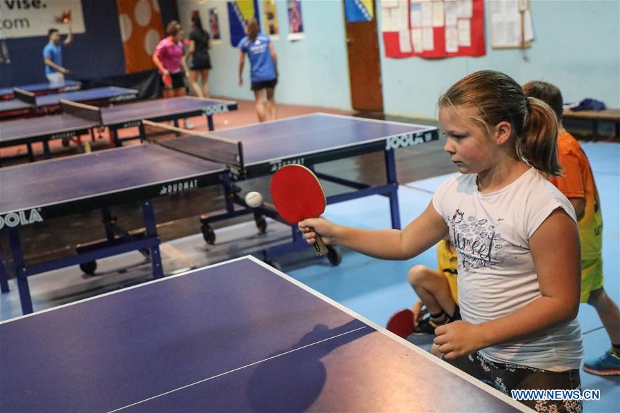 (SP)BOSNIA AND HERZEGOVINA-SARAJEVO-TABLE TENNIS-TRAINING