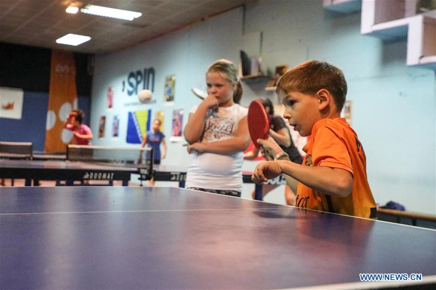 (SP)BOSNIA AND HERZEGOVINA-SARAJEVO-TABLE TENNIS-TRAINING