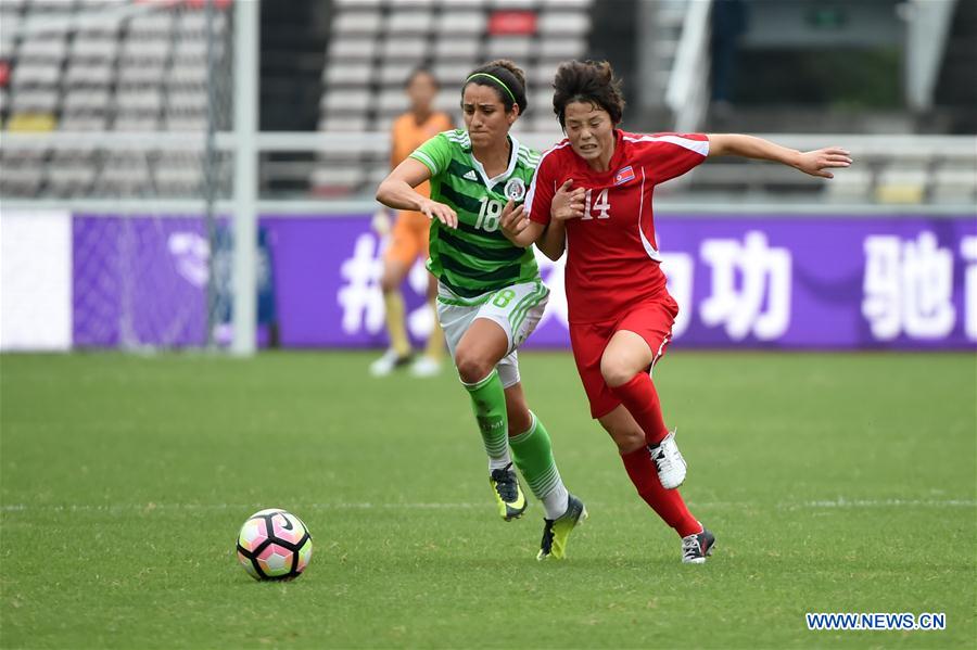 (SP)CHINA-CHONGQING-FOOTBALL-CFA INTERNATIONAL WOMEN'S TOURNAMENT-DPRK VS MEXICO (CN)