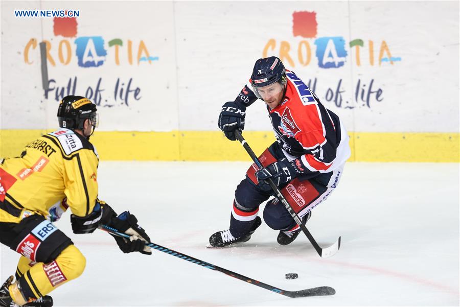 (SP)CROATIA-ZAGREB-ICE HOCKEY-EBEL-KHL MEDVESCAK VS VIENNA CAPITALS