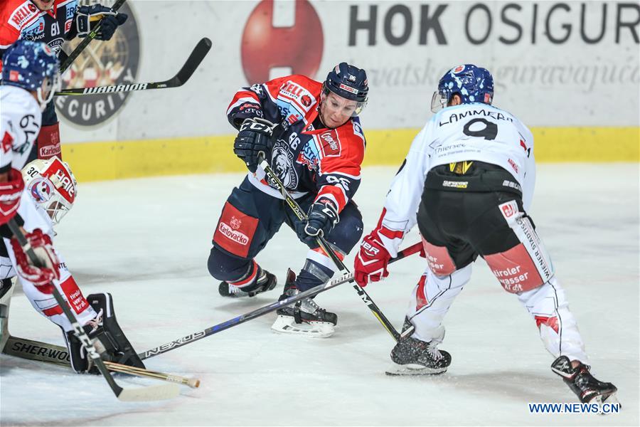 (SP)CROATIA-ZAGREB-ICE HOCKEY-EBEL-KHL MEDVESCAK VS HC TIROLER WASSERKRAFT INNSBRUCK
