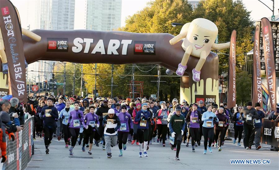 U.S.-CHICAGO-HOT CHOCOLATE RUN