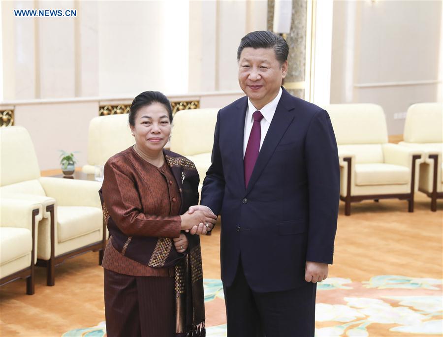 CHINA-LAOS-XI JINPING-LPRP-MEETING (CN)