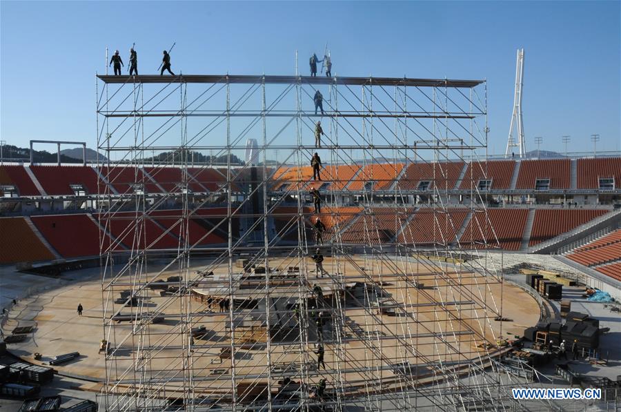 (SP)SOUTH KOREA-PYEONGCHANG OLYMPIC STADIUM-PROGRESS