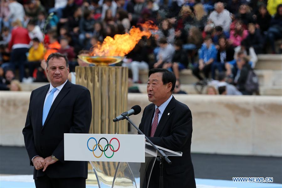 (SP)GREECE-ATHENS-OLYMPIC FLAME CEREMONY