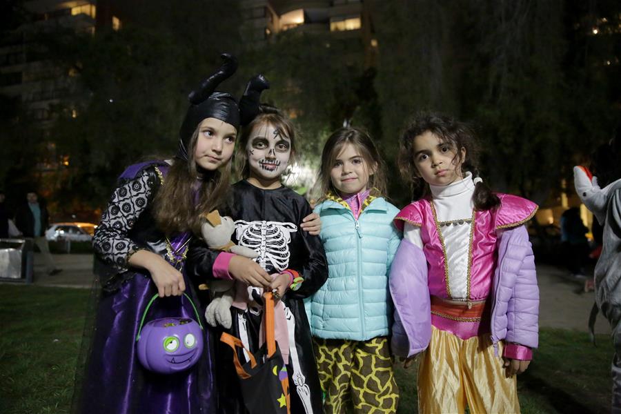 Kids celebrate Halloween in Santiago, Chile Xinhua English.news.cn