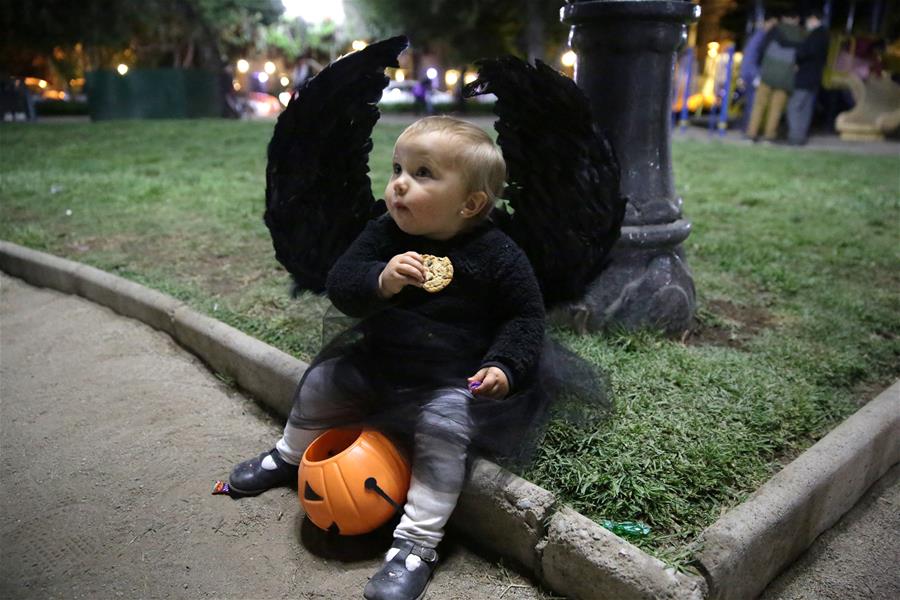 Kids celebrate Halloween in Santiago, Chile Xinhua English.news.cn