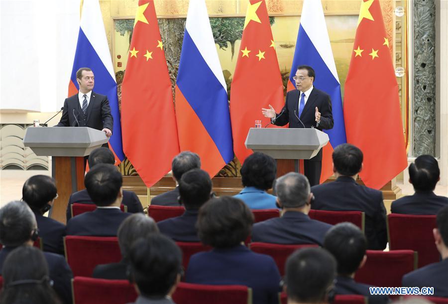 CHINA-BEIJING-LI KEQIANG-RUSSIAN PM-MEDIA (CN)