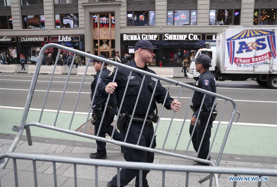 U.S.-NEW YORK-TIMES SQUARE-SECURITY