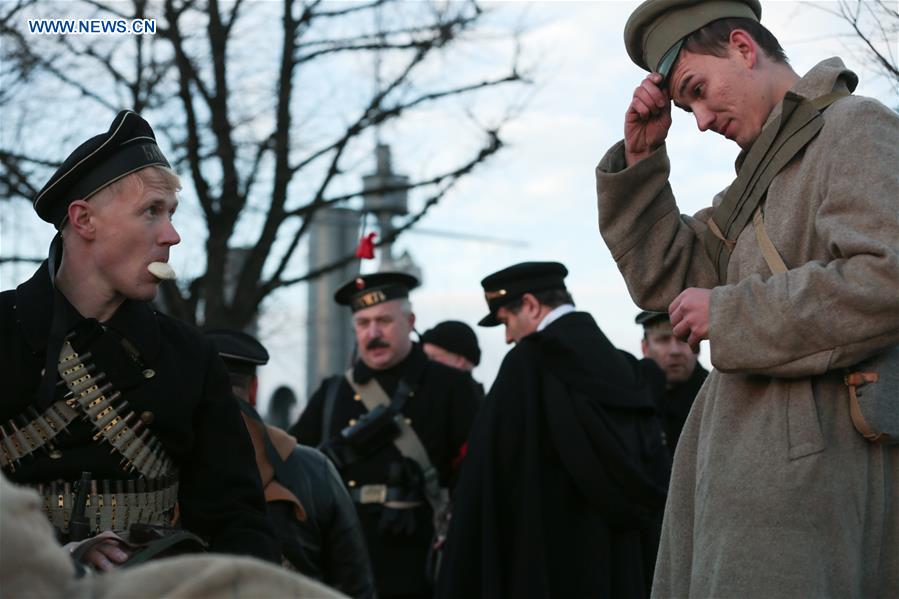RUSSIA-ST. PETERSBURG-OCTOBER REVOLUTION-ANNIVERSARY