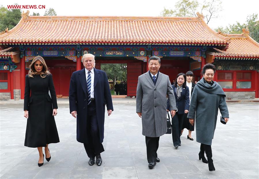 CHINA-BEIJING-XI JINPING-TRUMP-PALACE MUSEUM-AFTERNOON TEA(CN)