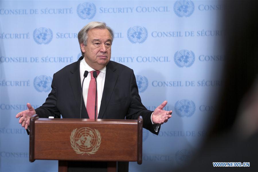 UN-SECRETARY-GENERAL-CLIMATE CHANGE-PRESS ENCOUNTER