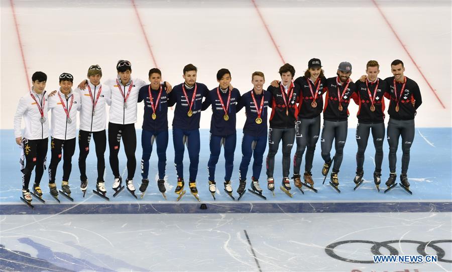 (SP)CHINA-SHANGHAI-ISU WORLD CUP-SHORT TRACK-MEN'S 5000M RELAY (CN)