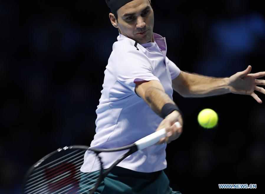 (SP)BRITAIN-LONDON-TENNIS-ATP FINALS-MS-FEDERER VS SOCK