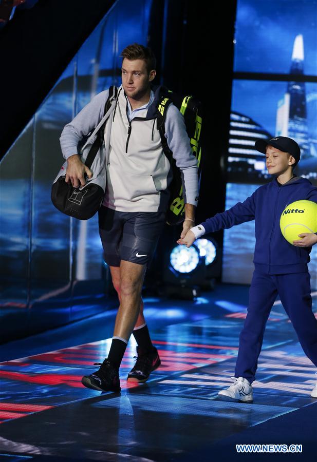 (SP)BRITAIN-LONDON-TENNIS-ATP FINALS-MS-FEDERER VS SOCK