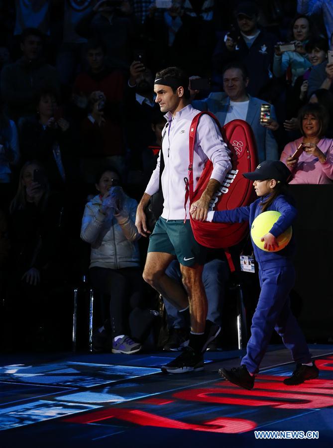 (SP)BRITAIN-LONDON-TENNIS-ATP FINALS-MS-FEDERER VS SOCK