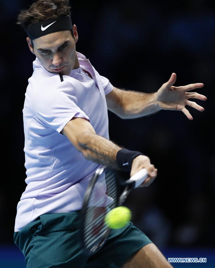 (SP)BRITAIN-LONDON-TENNIS-ATP FINALS-FEDERER VS SOCK