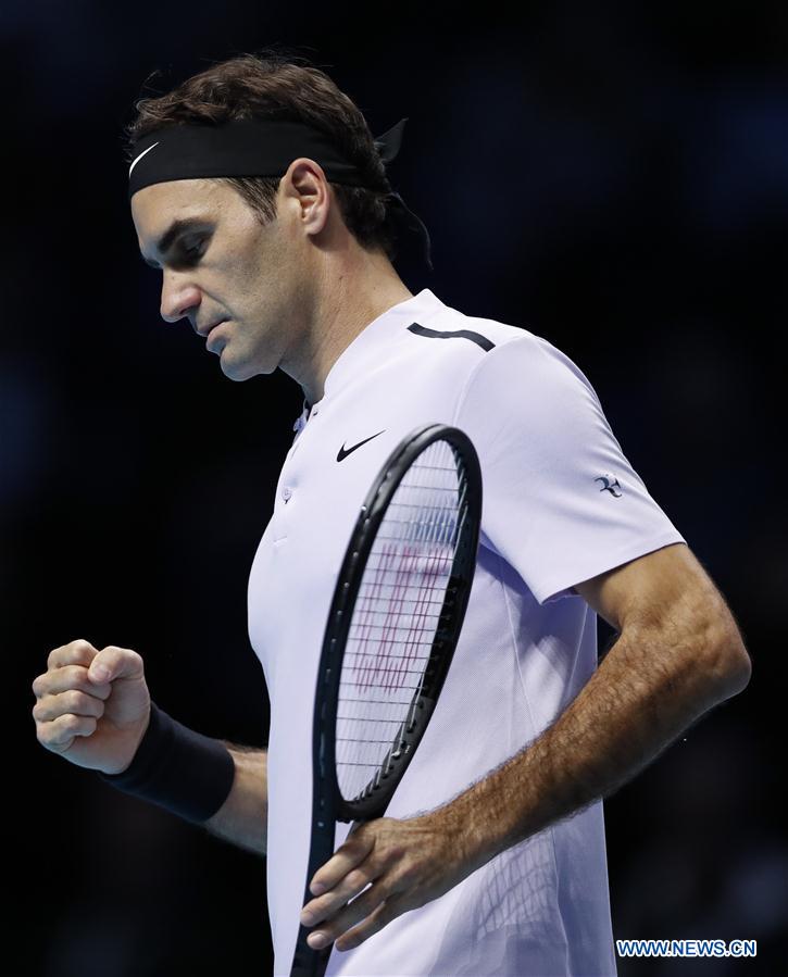 (SP)BRITAIN-LONDON-TENNIS-ATP FINALS-FEDERER VS SOCK